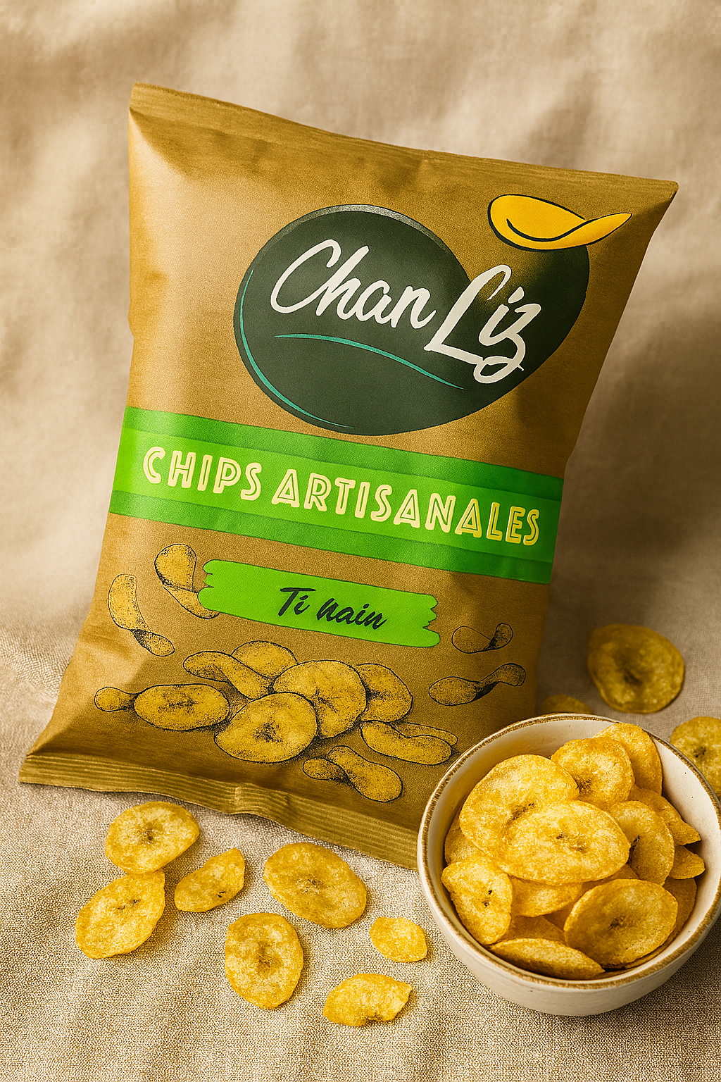 Chips Artisanales Man Liz – Ti Nain Nature - 30g