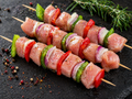 Brochettes de poulet nature